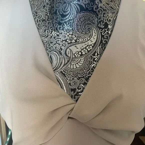 White House black‎ market women's cream sleeveless twist tank XL - Picture 4 of 8